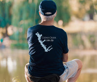 Cedar Creek Lake Life - Cotton Short Sleeved - FRONT & BACK PRINTED - Short Sleeved Cotton Tee - Texas Lake