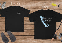 Cedar Creek Lake Life - Cotton Short Sleeved - FRONT & BACK PRINTED - Short Sleeved Cotton Tee - Texas Lake