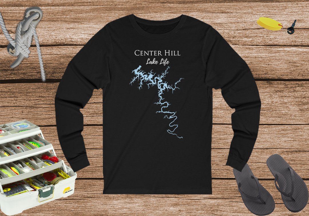 Center Hill Lake Life Unisex Cotton Jersey Long Sleeve Tee - Tennessee Lake