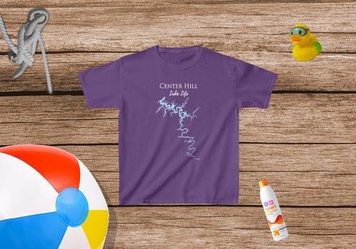 Center Hill Lake Life - Kids Heavy Cotton Tee - Tennnesee Lake