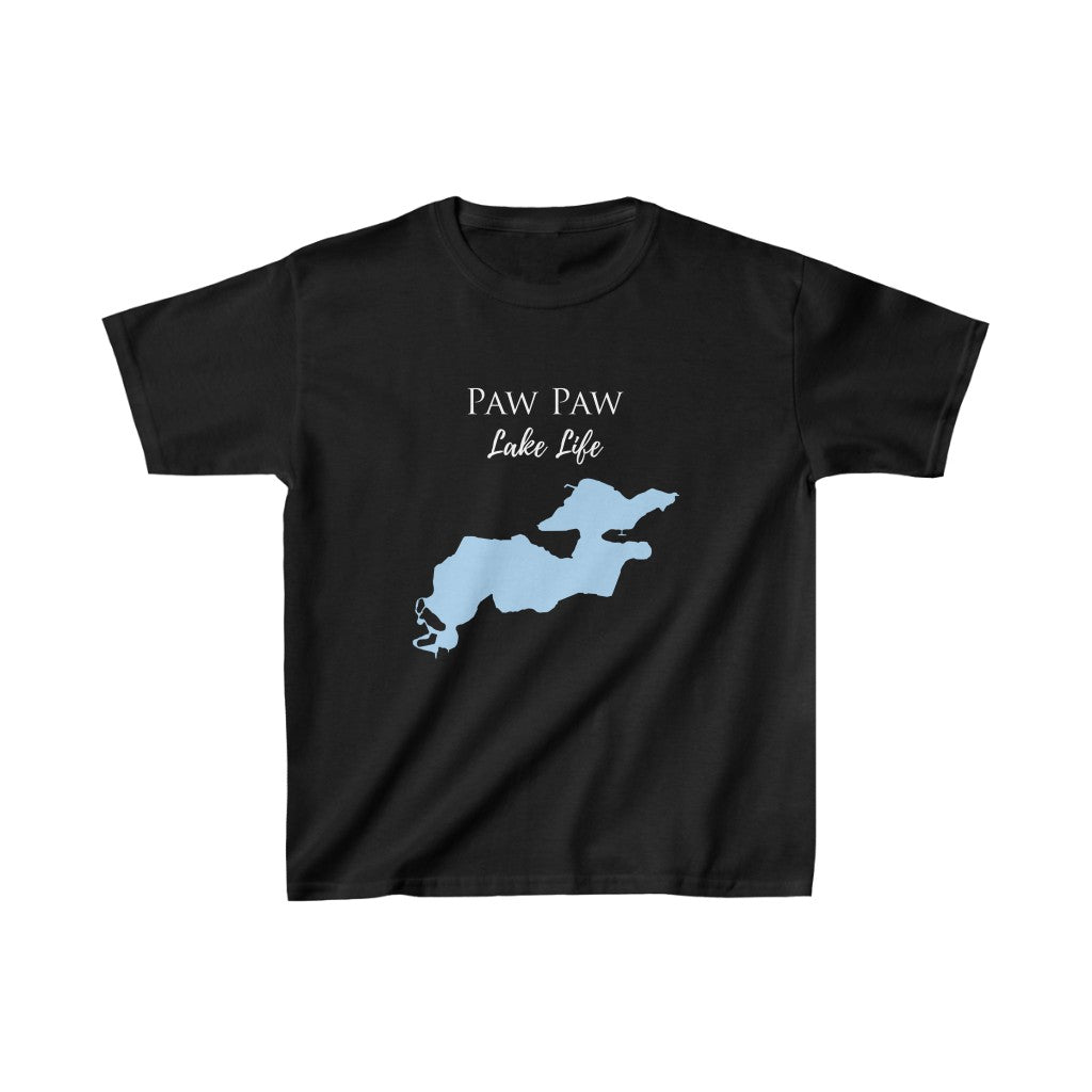 Paw Paw Lake Life - Kids Heavy Cotton Tee - Michigan Lake