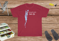 Champlain Lake Life Heavy Cotton Tee - New York Lake