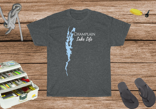 Champlain Lake Life Heavy Cotton Tee - New York Lake