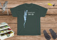 Champlain Lake Life Heavy Cotton Tee - New York Lake