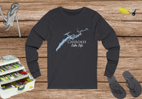 Cherokee Lake Life Unisex Cotton Jersey Long Sleeve Tee - Tennessee Lake