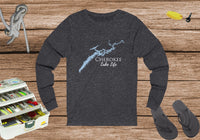 Cherokee Lake Life Unisex Cotton Jersey Long Sleeve Tee - Tennessee Lake