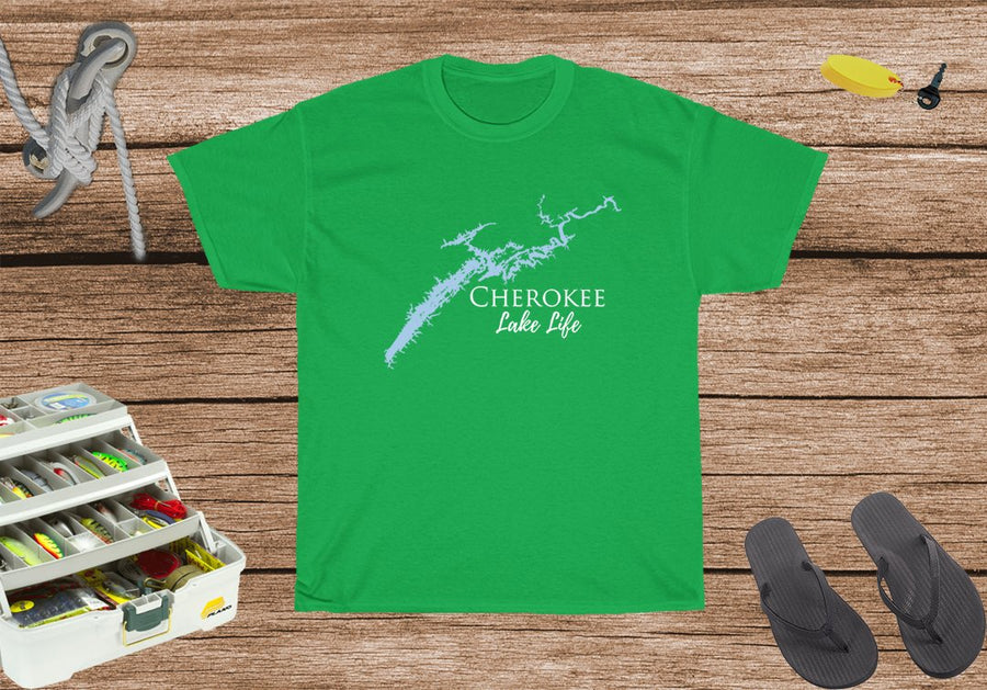 Cherokee Lake Life Heavy Cotton Tee - Tennessee Lake