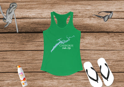 Cherokee Lake Life Women's Ideal Racerback Tank - Tennessee Lake