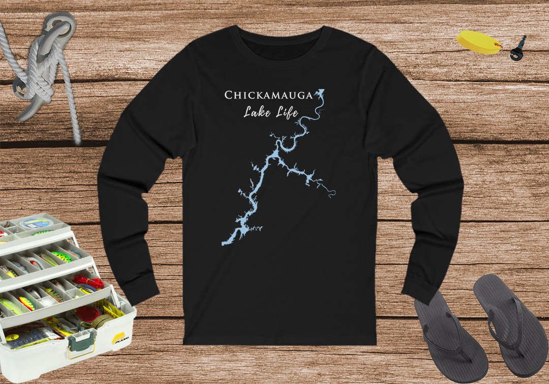 Chickamauga Lake Life Unisex Cotton Jersey Long Sleeve Tee - Tennessee Lake