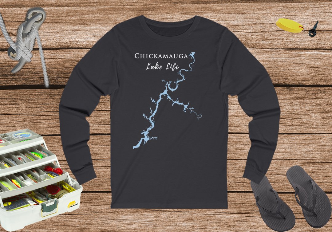 Chickamauga Lake Life Unisex Cotton Jersey Long Sleeve Tee - Tennessee Lake