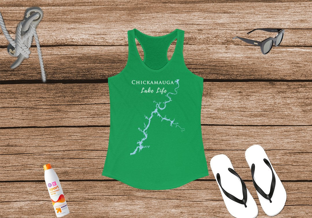 Chickamauga Lake Life Women's Ideal Racerback Tank - Tennessee Lake