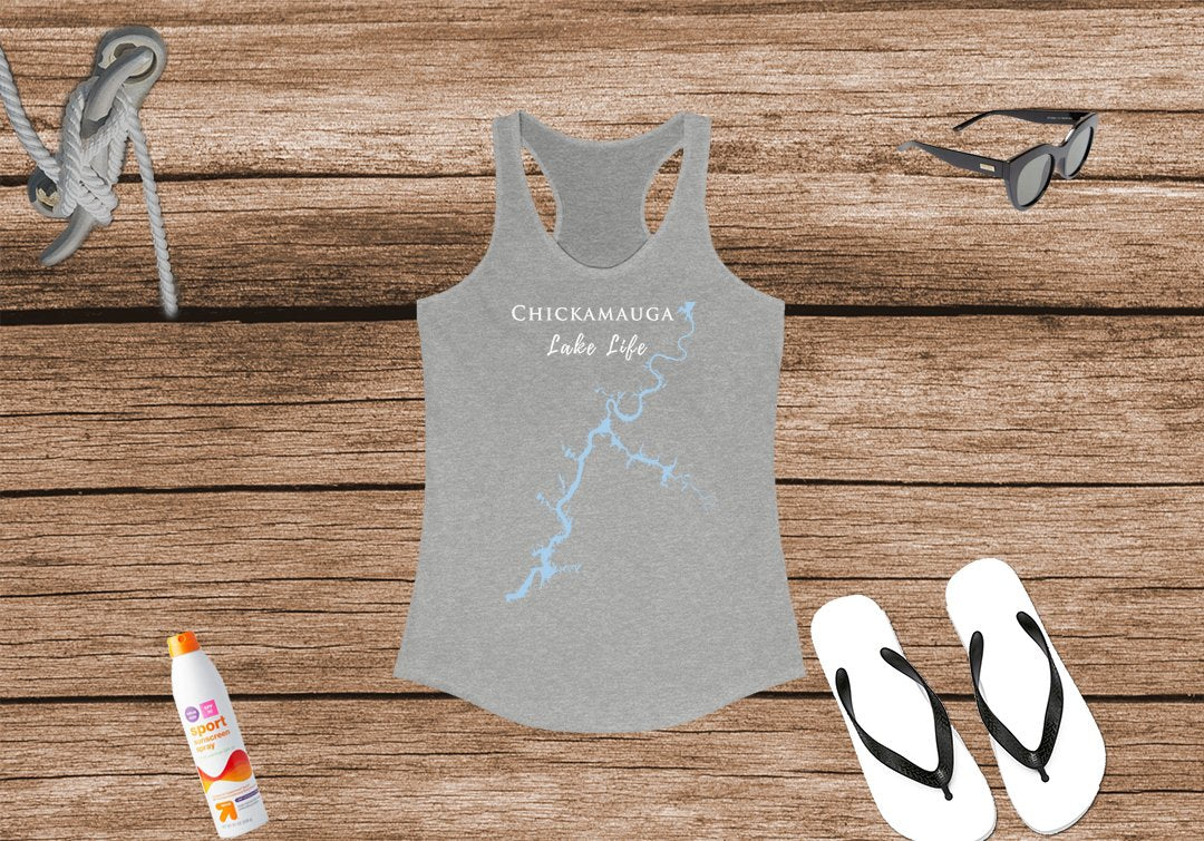 Chickamauga Lake Life Women's Ideal Racerback Tank - Tennessee Lake