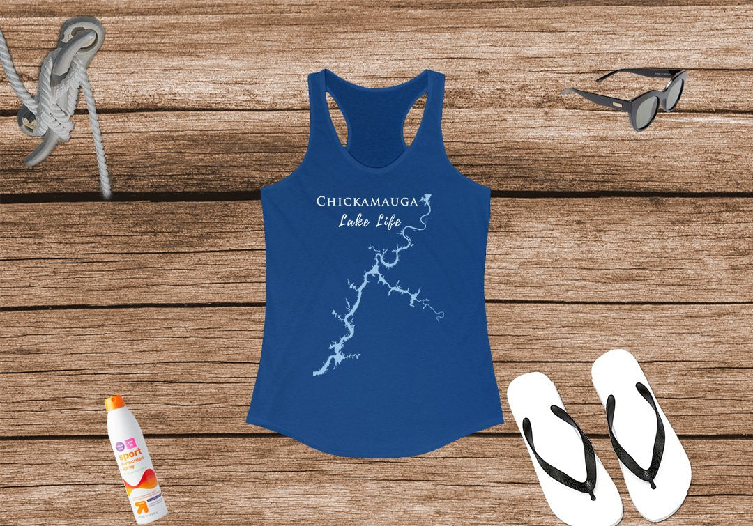 Chickamauga Lake Life Women's Ideal Racerback Tank - Tennessee Lake