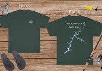 Chickamauga Lake Life - Cotton Short Sleeved - FRONT & BACK PRINTED - Short Sleeved Cotton Tee - Tennessee Lake