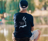 Conchas Lake Life - Cotton Short Sleeved - FRONT & BACK PRINTED - Short Sleeved Cotton Tee - New Mexico Lake
