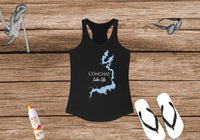 Conchas Lake Life - Women's Ideal Racerback Tank - New Mexico Lake
