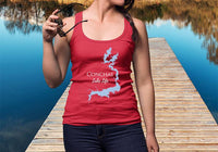 Conchas Lake Life - Women's Ideal Racerback Tank - New Mexico Lake