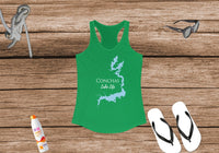 Conchas Lake Life - Women's Ideal Racerback Tank - New Mexico Lake