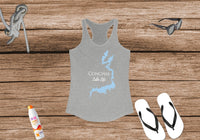 Conchas Lake Life - Women's Ideal Racerback Tank - New Mexico Lake