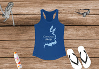 Conchas Lake Life - Women's Ideal Racerback Tank - New Mexico Lake