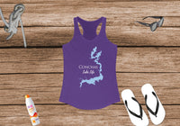 Conchas Lake Life - Women's Ideal Racerback Tank - New Mexico Lake