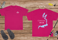 Conchas Lake Life - Cotton Short Sleeved - FRONT & BACK PRINTED - Short Sleeved Cotton Tee - New Mexico Lake