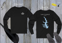 Lake Conroe Life - Lake Life Unisex Cotton Jersey Long Sleeve Tee - Back Printed - Texas Lake