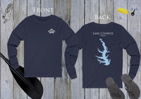 Lake Conroe Life - Lake Life Unisex Cotton Jersey Long Sleeve Tee - Back Printed - Texas Lake