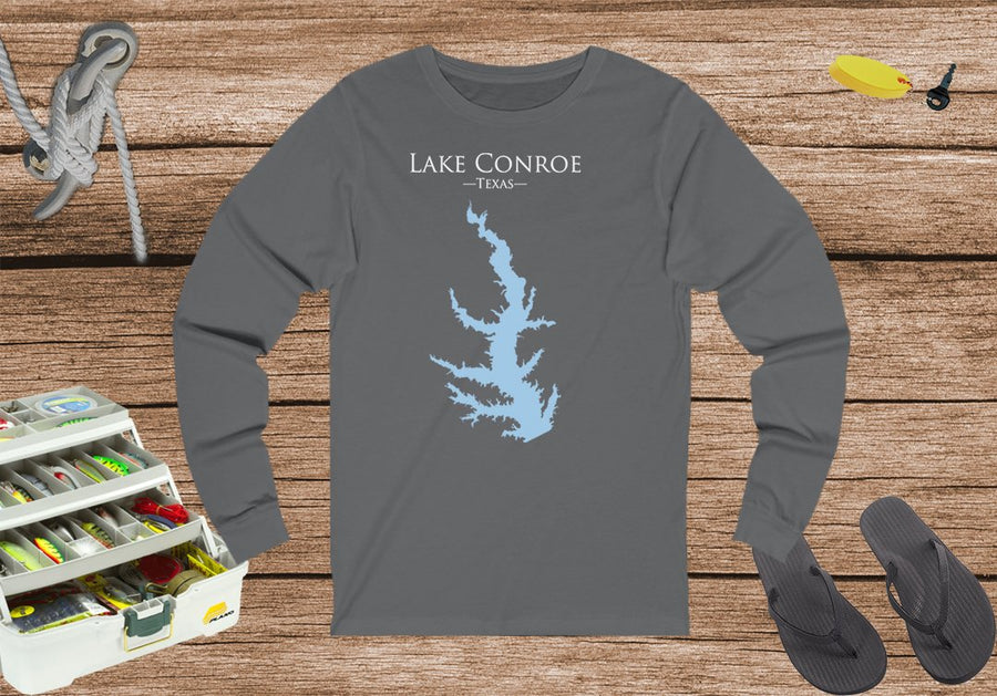 Lake Conroe Life Unisex Cotton Jersey Long Sleeve Tee - Texas Lake