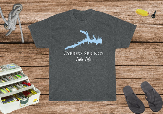 Cypress Lake Life Heavy Cotton Tee - Texas Lake