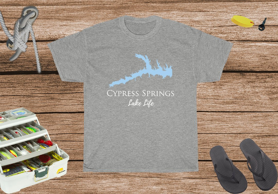 Cypress Lake Life Heavy Cotton Tee - Texas Lake