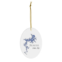 Beaver Lake Life Ceramic Ornament - Classic Christmas Ornaments - Arkansas Lake