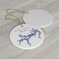 Mark Twain Lake Ceramic Ornament - Classic Christmas Ornaments -  Missouri Lake