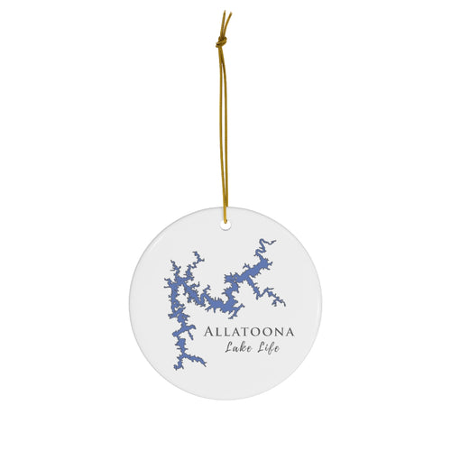 Allatoona Lake Life Ceramic Ornament - Classic Christmas Ornaments - Georgia Lake