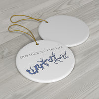 Old Hickory Lake Life Ceramic Ornament - Classic Christmas Ornaments - Tennessee Lake
