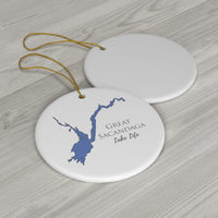 Great Sacandaga Lake Life Ceramic Ornament - Classic Christmas Ornaments - New York Lake