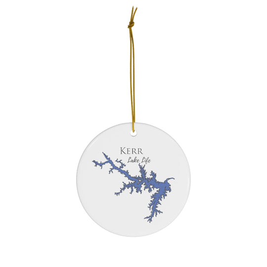 Kerr Lake Life Ceramic Ornament - Classic Christmas Ornaments -  Virginia & North Carolina Lake