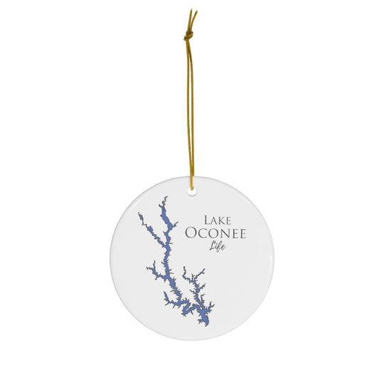 Lake Oconee Life Ceramic Ornament - Classic Christmas Ornaments - Georgia Lake