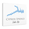 Cypress Springs Lake Life - Canvas Gallery Wrap - Canvas Print - Texas Lake