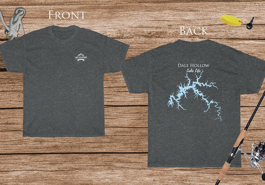 Dale Hollow Lake Life - Cotton Short Sleeved - FRONT & BACK PRINTED - Short Sleeved Cotton Tee - Tennessee Lake