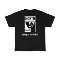 Hwy 57  - Priest Lake Heavy Cotton Tee - Idaho Lake