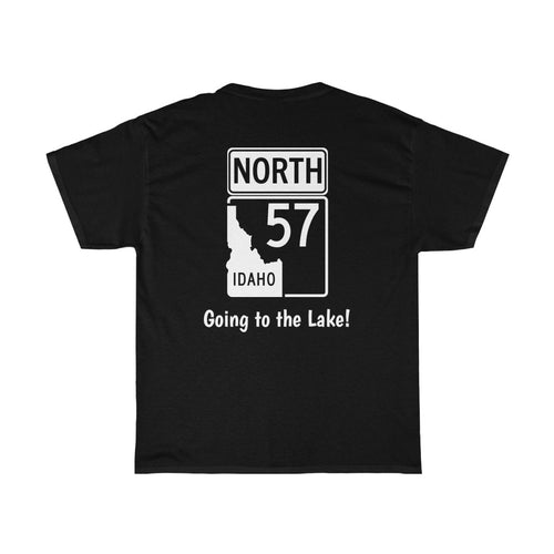 Hwy 57  - Priest Lake Heavy Cotton Tee - Idaho Lake