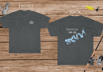 Douglas Lake Life Heavy Cotton Tee - BACK PRINTED -  Lake Douglas - Tennessee Lake