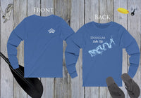 Douglas Lake Unisex Cotton Jersey Long Sleeve Tee - BACK PRINTED - Tennessee Lake