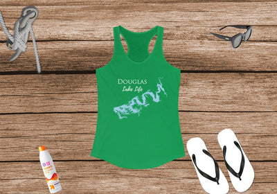 Douglas Lake Life Women's Ideal Racerback Tank - New York Lake