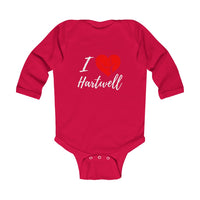 Lake Hartwell Baby Onsie!  I Love Lake Hartwell Infant Long Sleeve Bodysuit - Georgia Lake