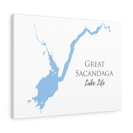 Great Sacandaga Lake Life  - Canvas Gallery Wrap - Canvas Print - New York Lake