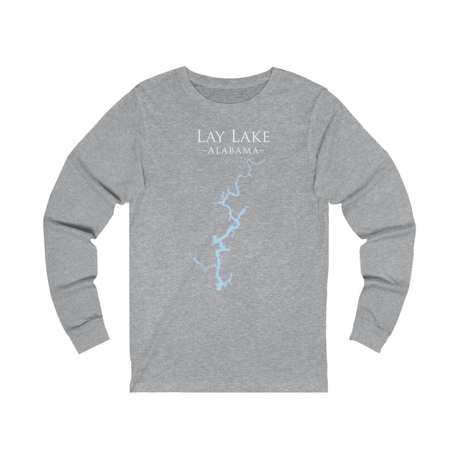 Lay Lake Alabama - Cotton Jersey Long Sleeve Tee - Alabama Lake