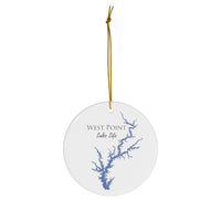 West Point Lake Life Ceramic Ornament - Classic Christmas Ornaments - Georgia Lake