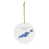 Swartswood Lake Life Ceramic Ornament - Classic Christmas Ornaments - New Jersey Lake